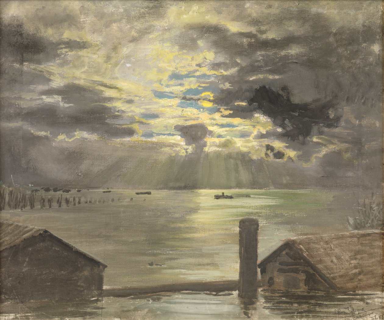 Oversvømmelse av Rhinen av Lawrence Alma Tadema