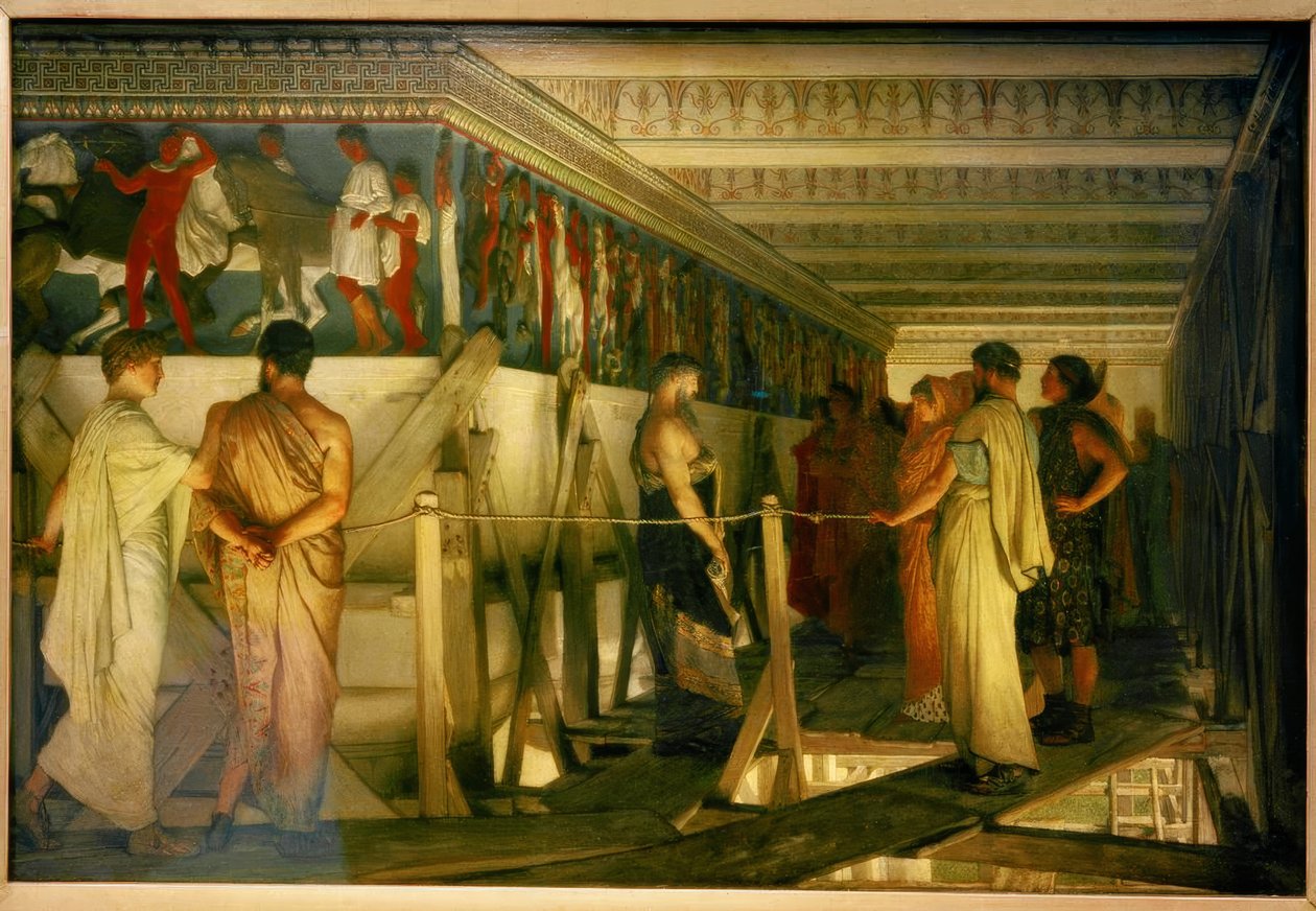 Phidias og Parthenon-frisen av Lawrence Alma Tadema
