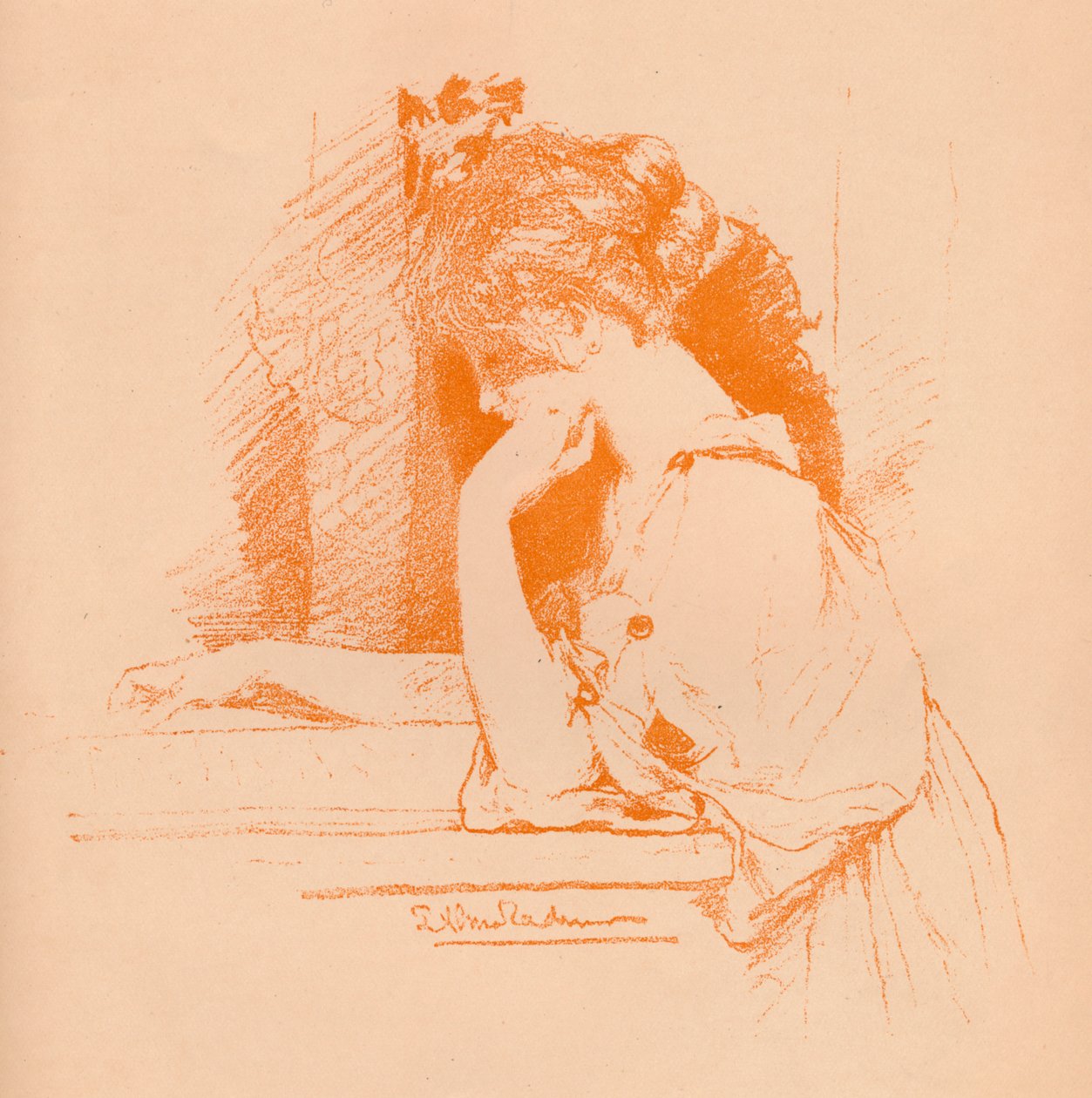 Skisse av en jente, c1885, 1896 av Lawrence Alma Tadema