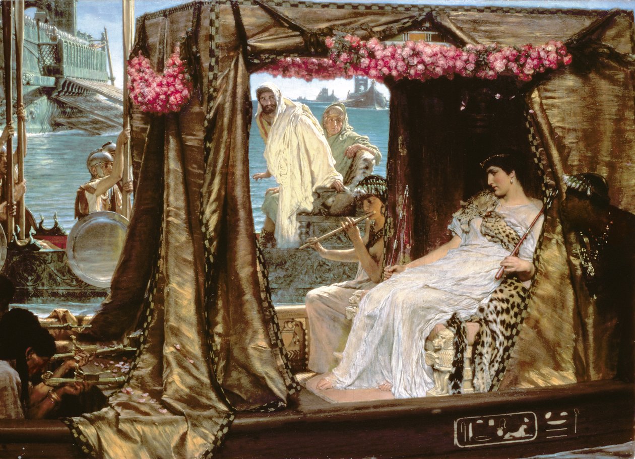 Møtet mellom Anthony og Cleopatra av Lawrence Alma Tadema