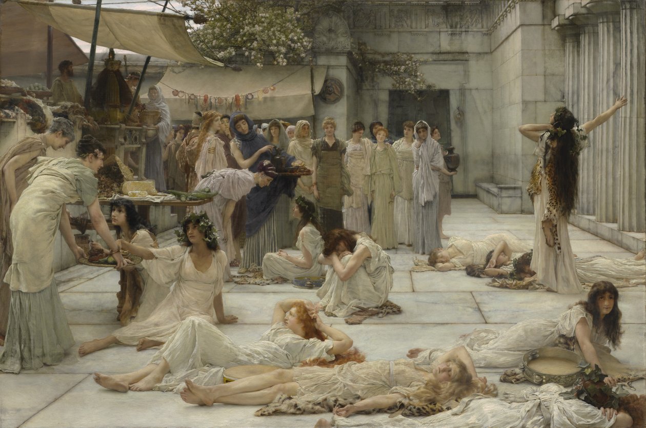 Kvinnene i Amphissa, 1887 av Lawrence Alma Tadema