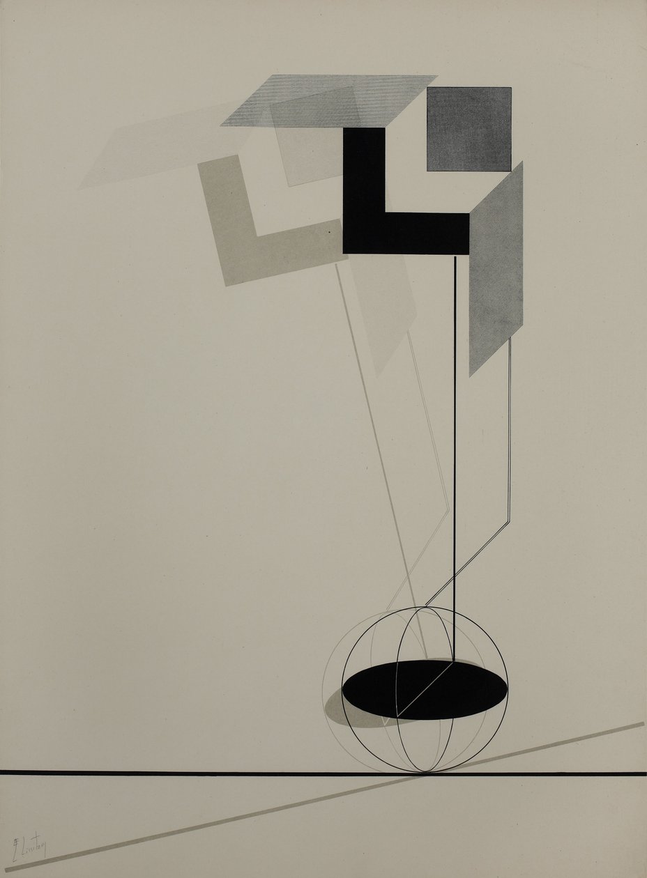 Kestnermappe Proun, Rob. Levnis og Chapman GmbH Hannover -2 av Eliezer Markowich Lissitzky