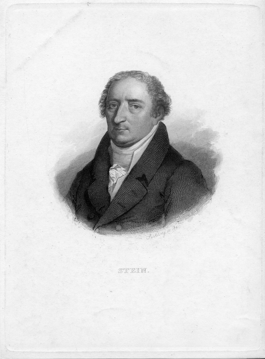 gravert portrett av Lazarus Gottlieb Sichling