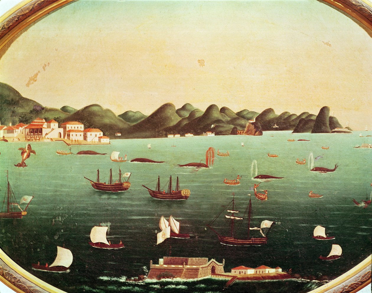 Hvalfangst i Guanabara Bay av Leandro Joachim
