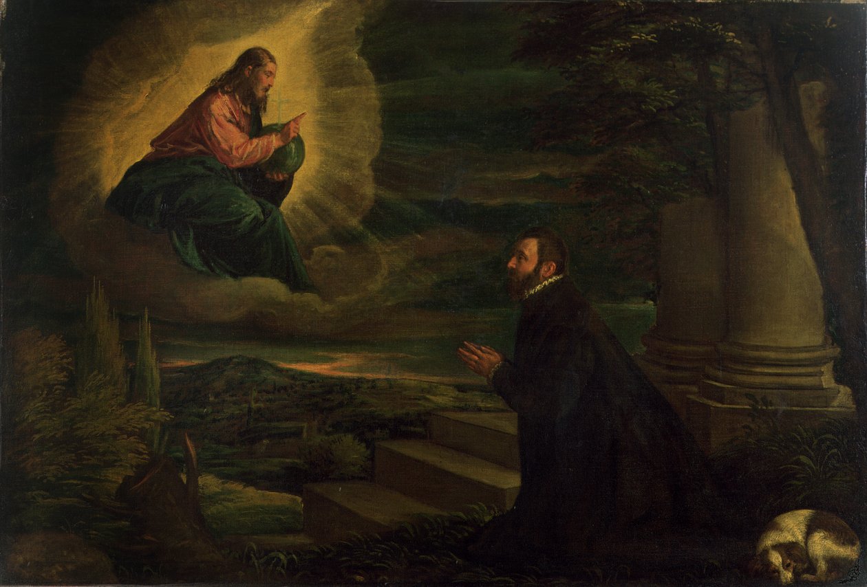Kristus viser seg for en adelsmann, ca. 1580 av Leandro da Ponte Bassano