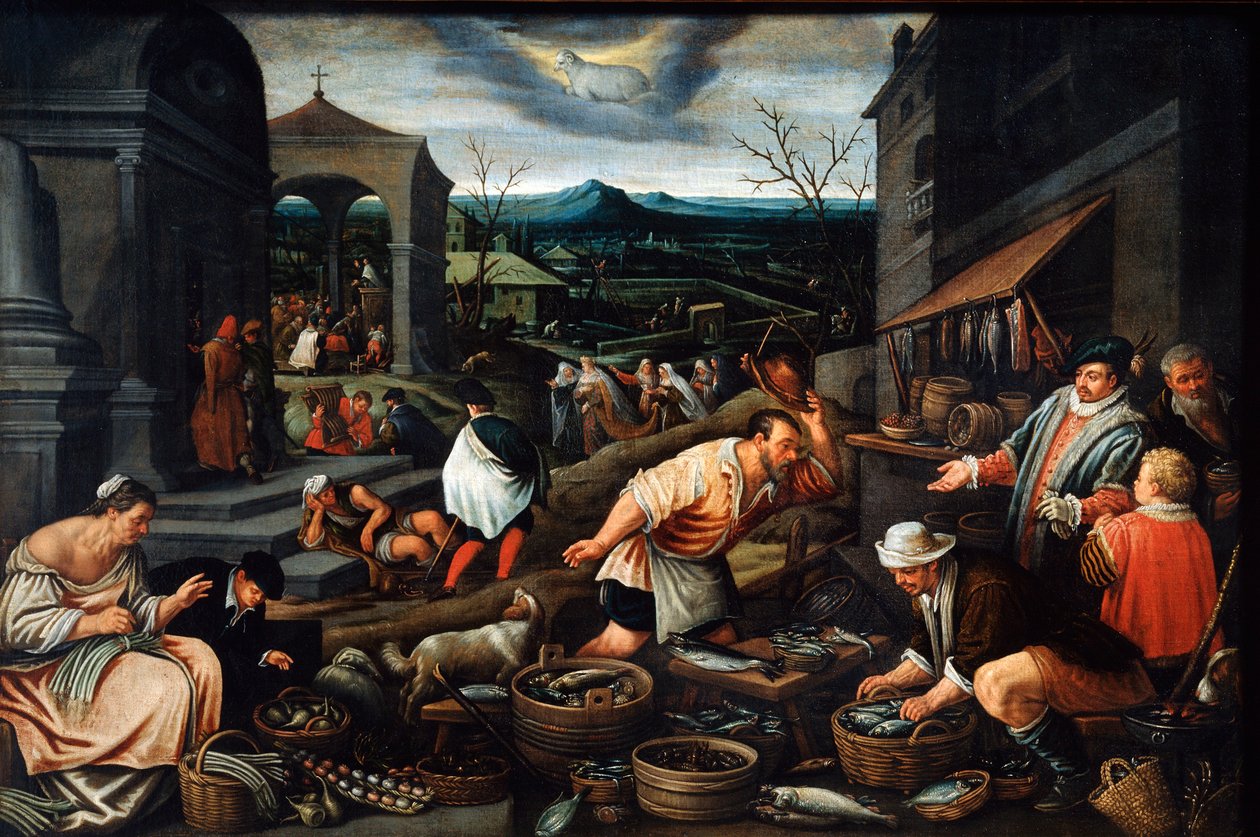 april, 1600-tallet av Leandro Bassano