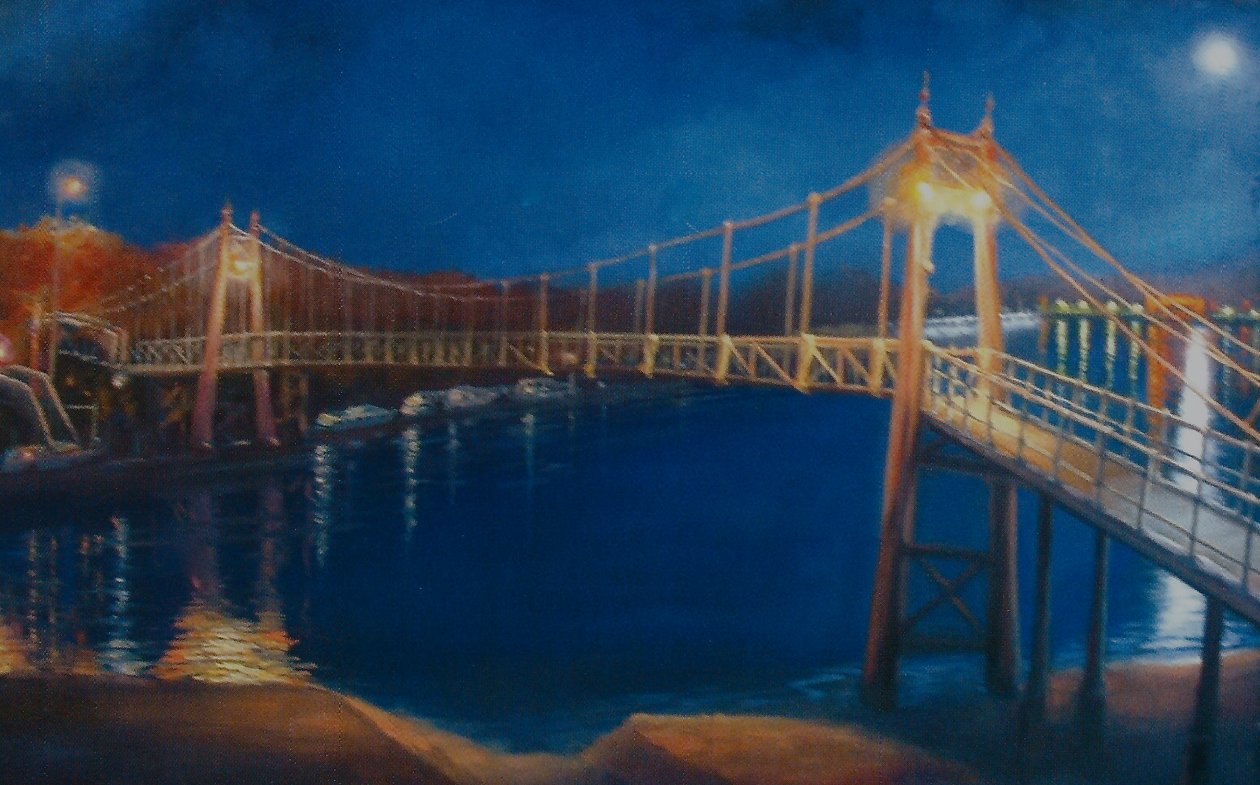 Teddington Lock, 2005 Moonlight av Lee Campbell