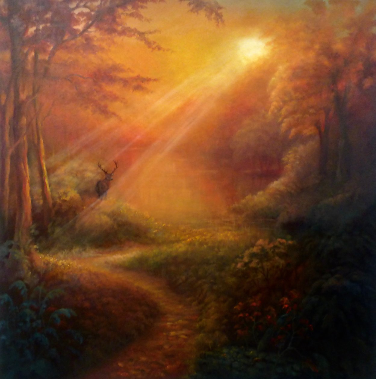 The Awakening, 2022 (olje på lerret) av Lee Campbell
