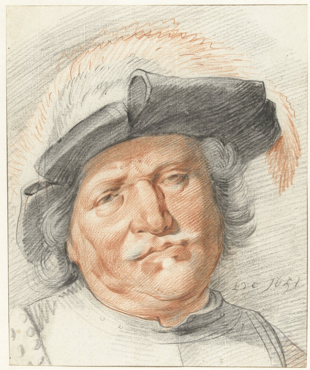Hodet til en mann av Leendert van der Cooghen