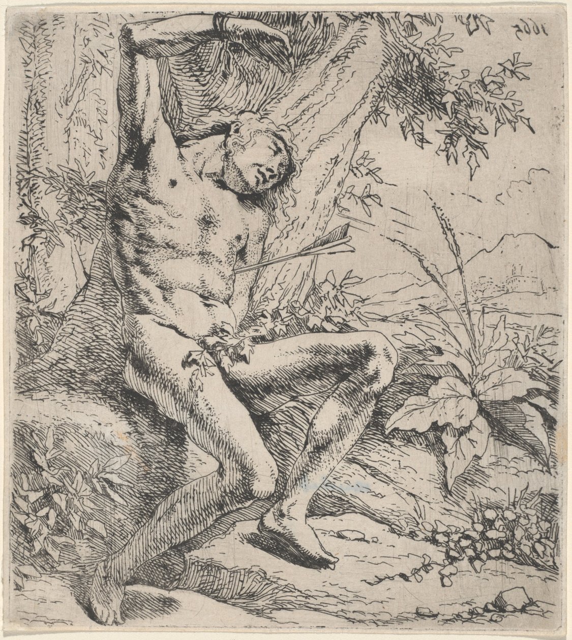 Sankt Sebastian av Leendert van der Cooghen