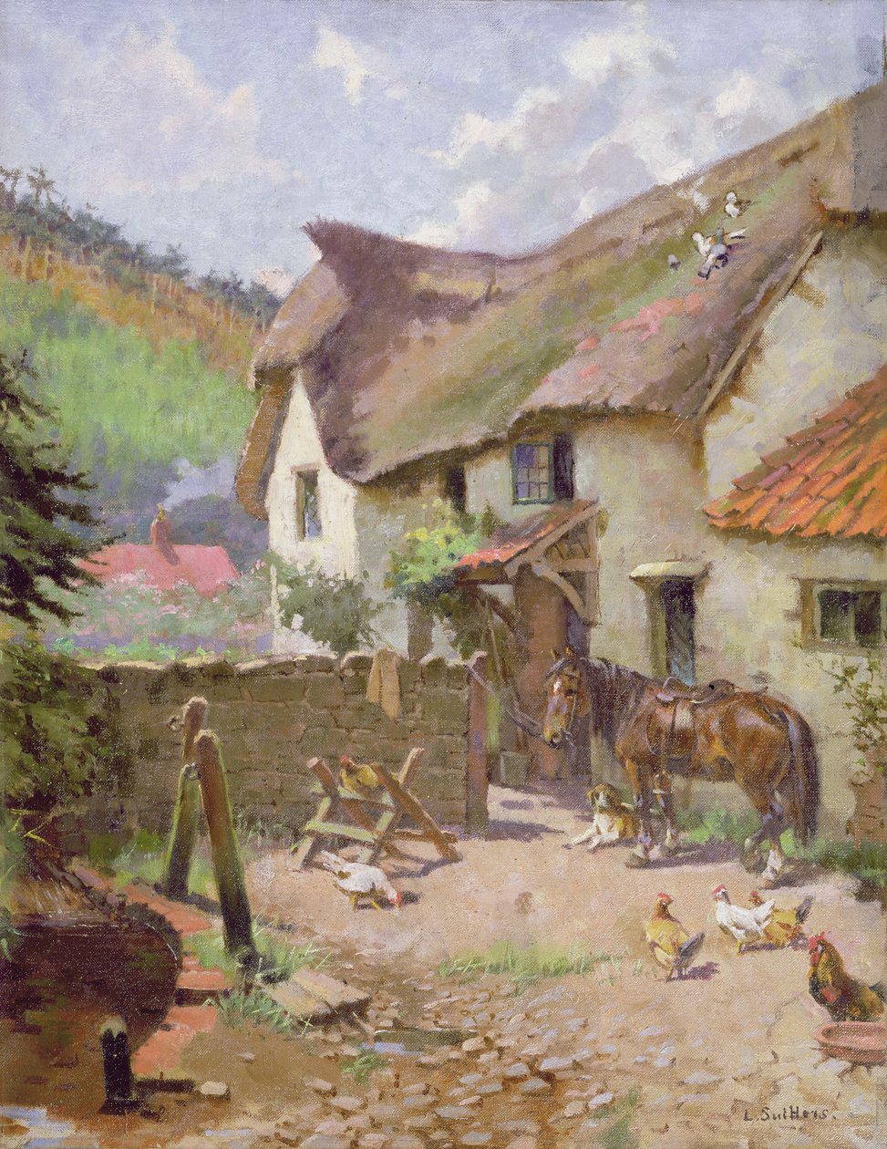 Gårdsgård, Porlock, Somerset av Leghe Suthers