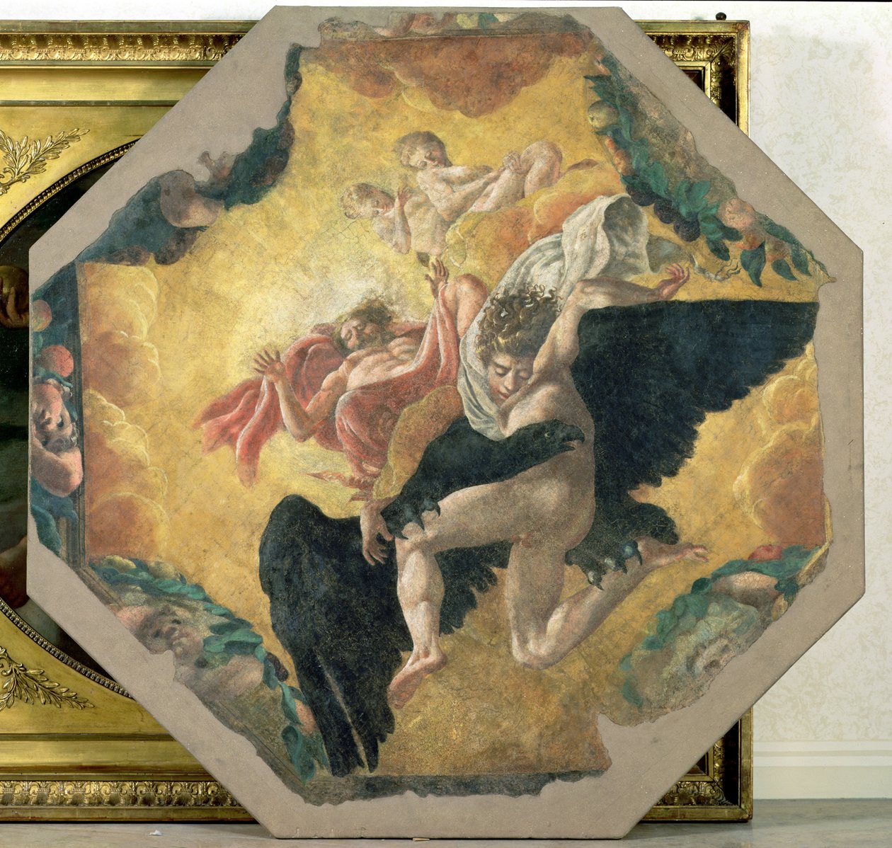 Voldtekt av Ganymedes av Lelio Orsi da Novellara