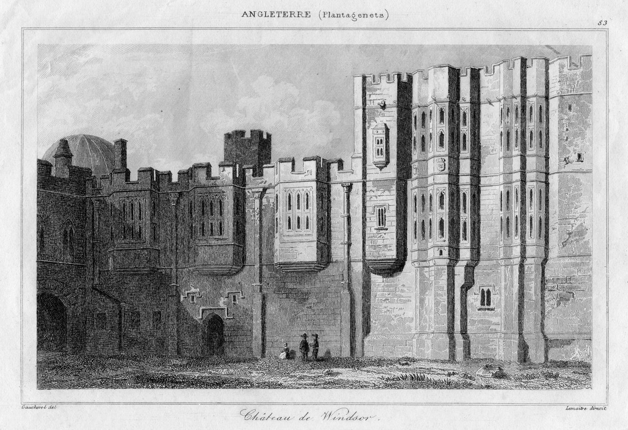 Windsor Castle, Berkshire, 1800-tallet av Lemaitre