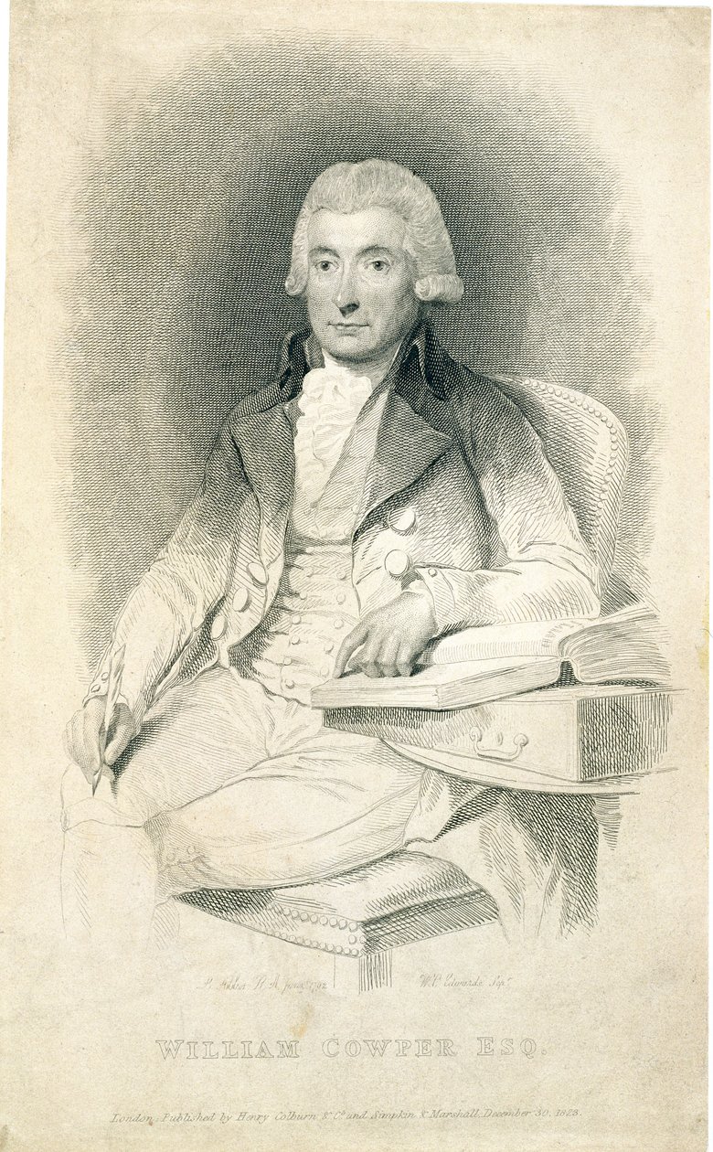 William Cowper (1731-1800), gravert av W.C. Edwards, 1823 av Lemuel Francis Abbott