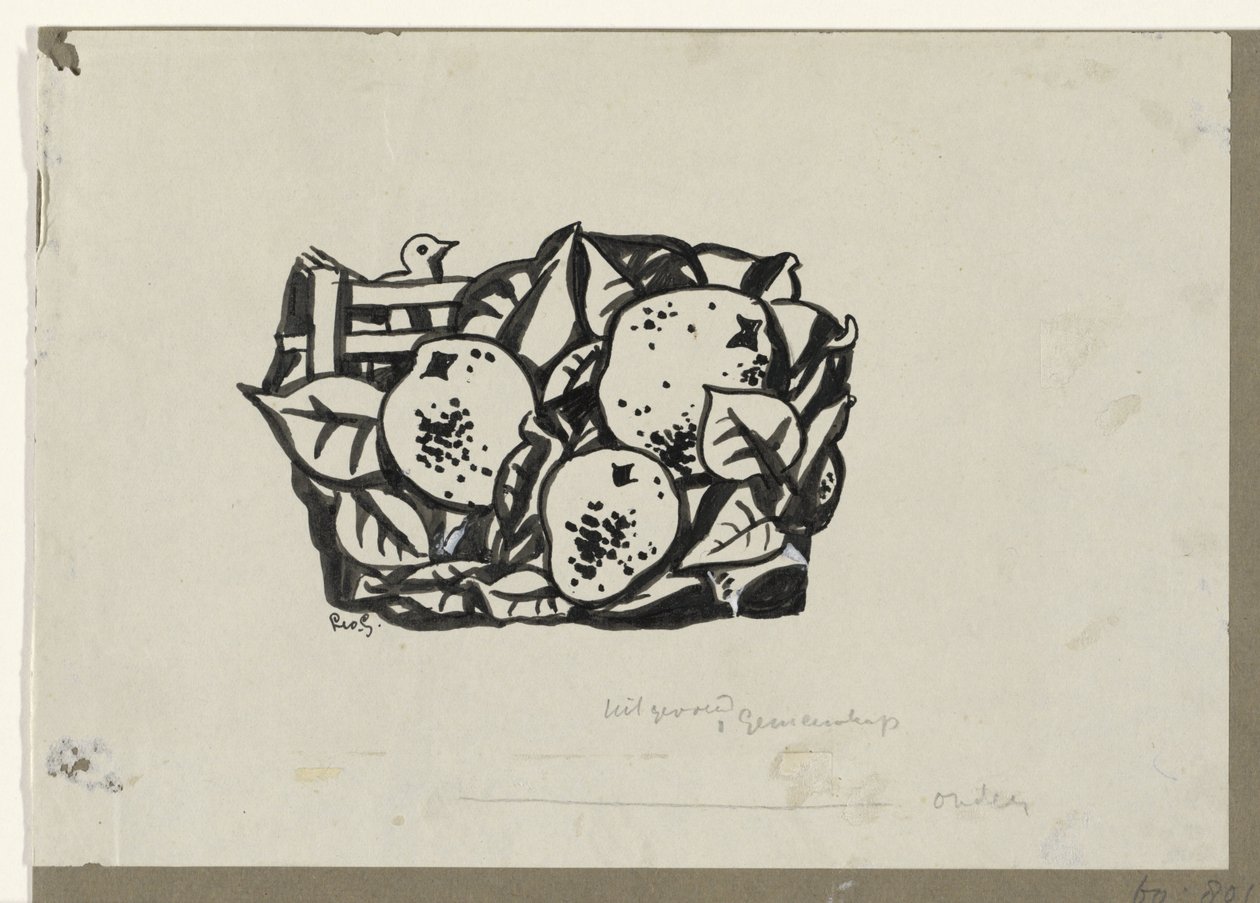 Tre pærer av Leo Gestel (signed by artist)
