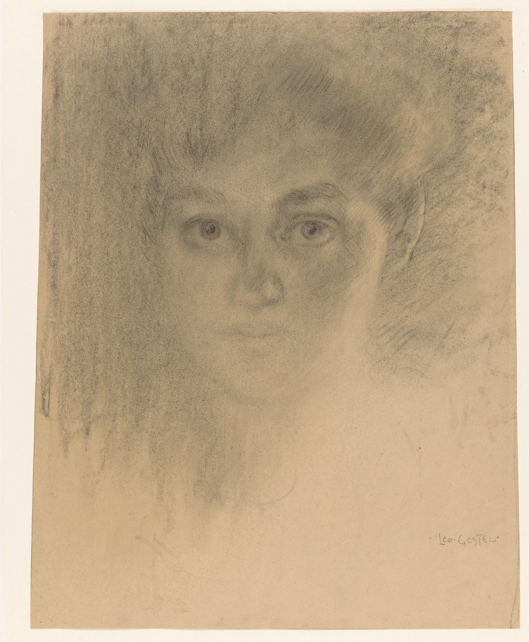 Ansiktet til en kvinne av Leo Gestel (signed by artist)