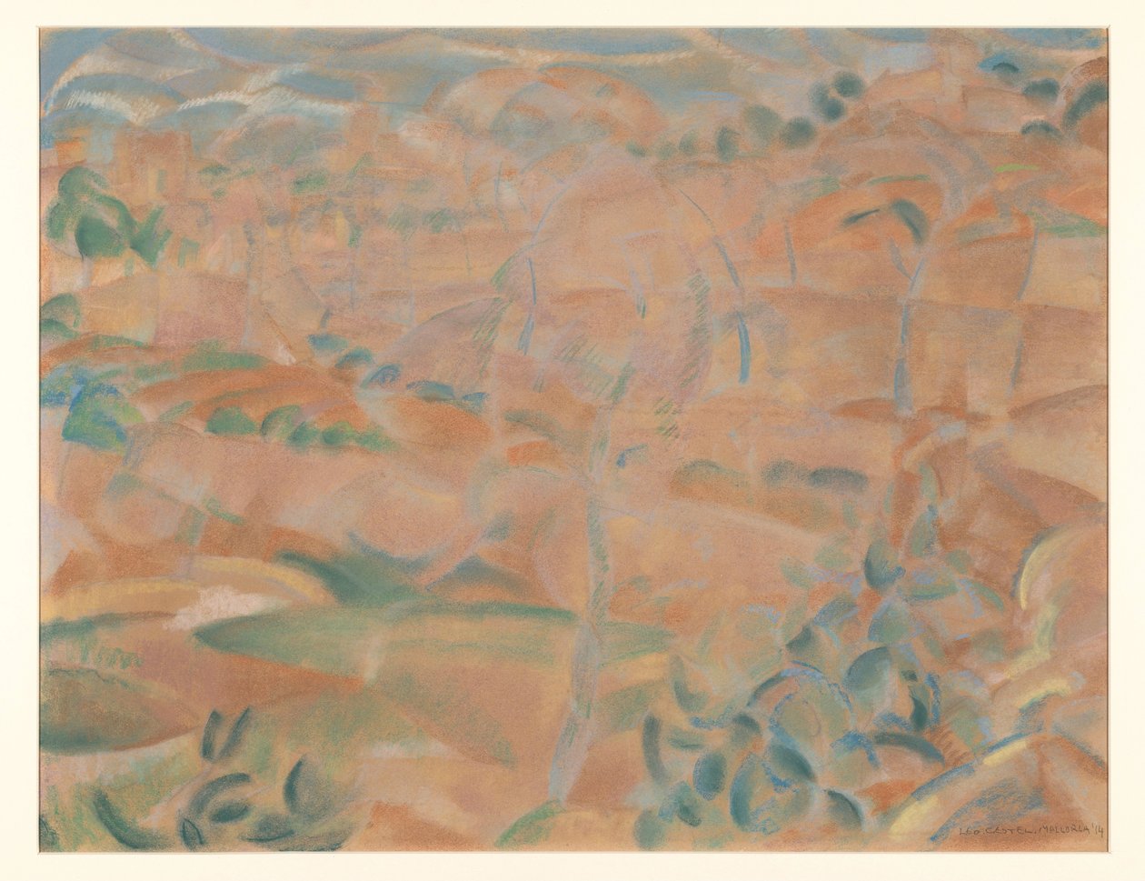 Landskap på Mallorca av Leo Gestel (signed by artist)