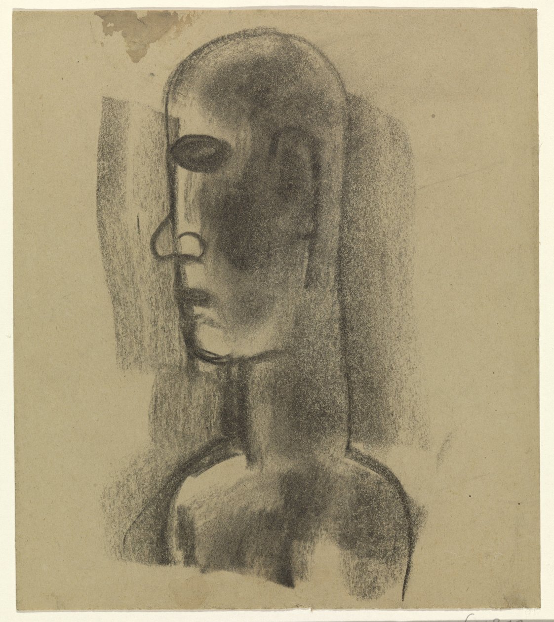 mannlig hode av Leo Gestel