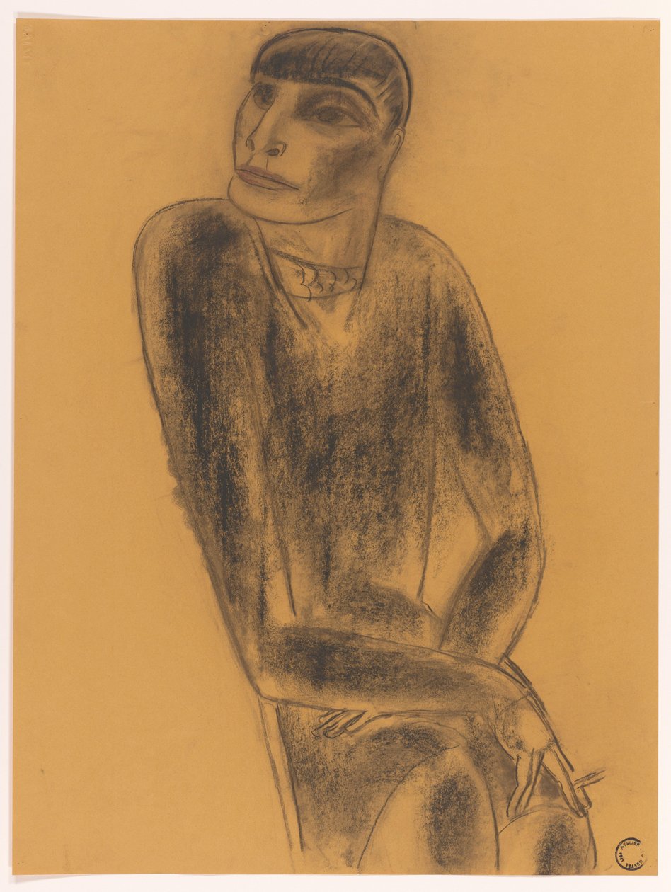 røykende kvinne av Leo Gestel