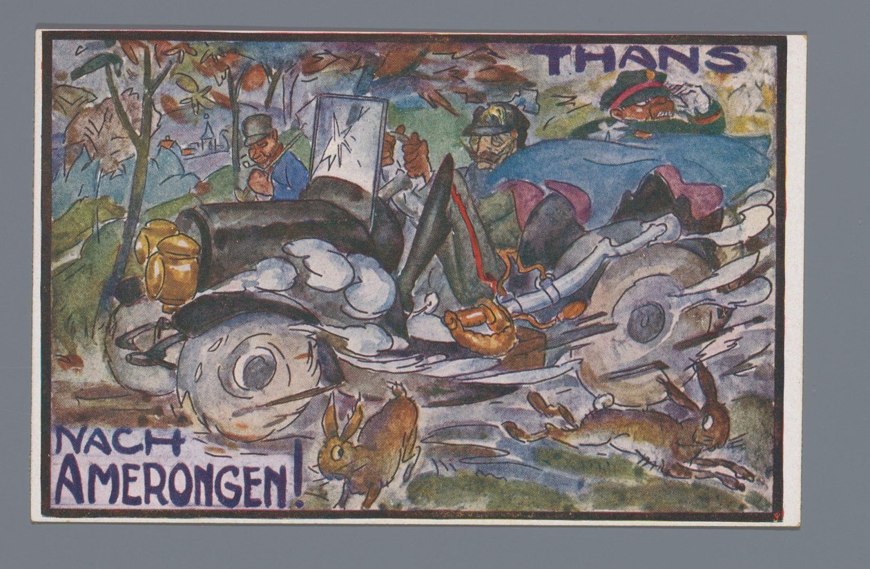 Nå, Nach Amerongen! (tittel på objekt) av Leo Gestel