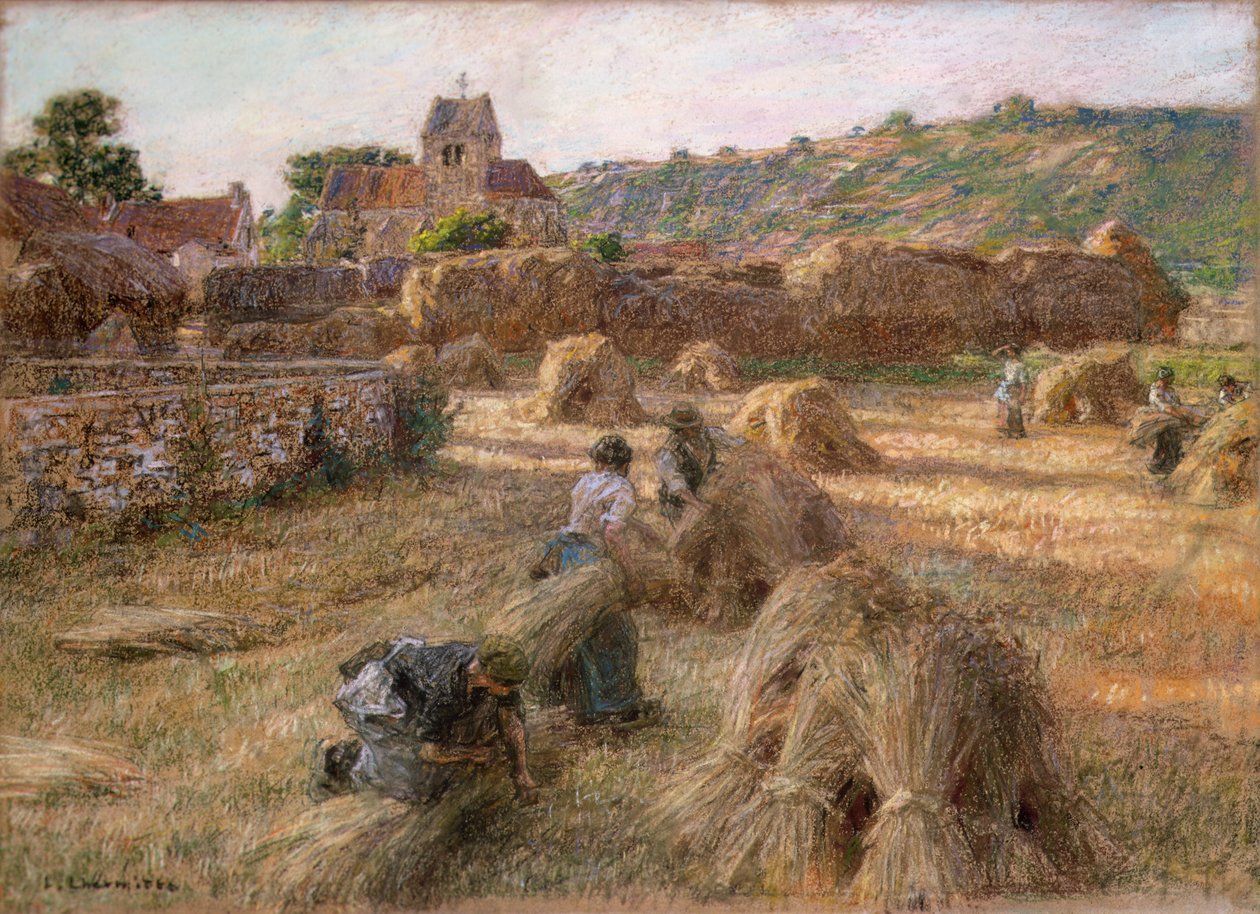 The Sheaf Binders, 1897 av Leon Augustin Lhermitte