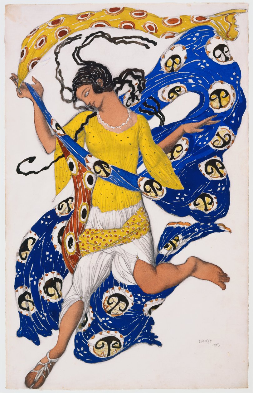 Sommerfuglen (kostymedesign for Anna Pavlova) av Leon Bakst