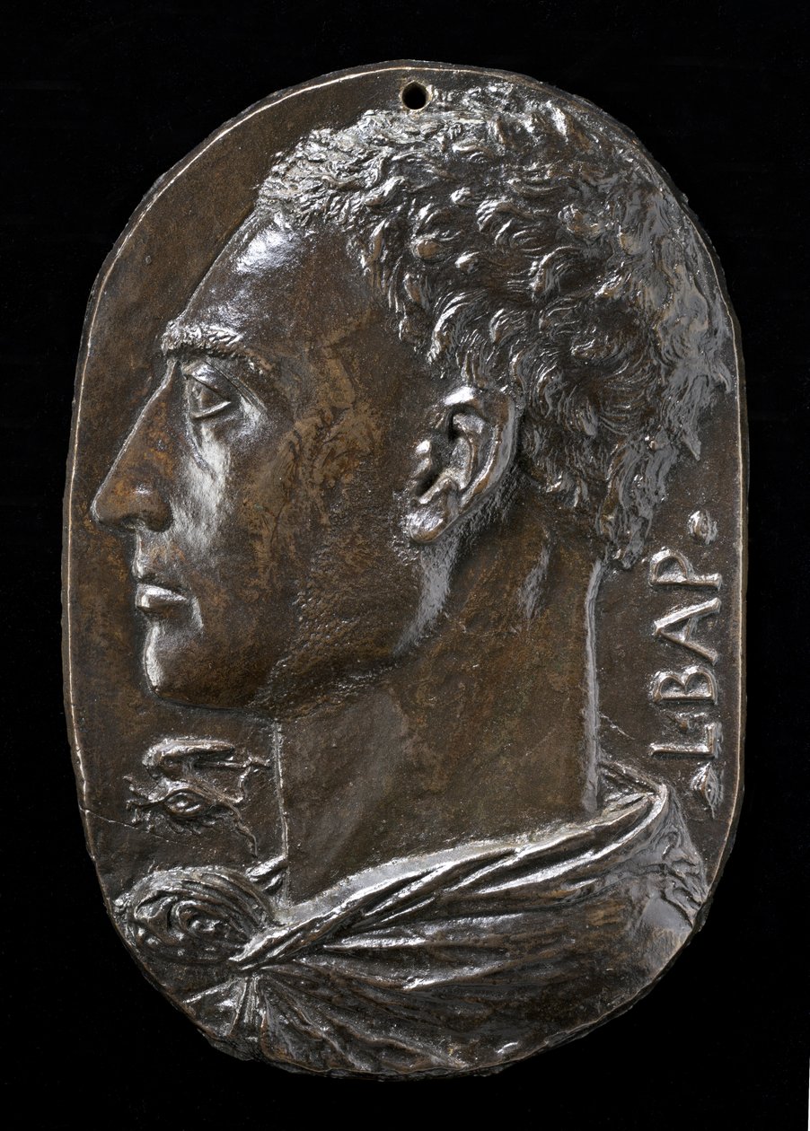 Selvportrett, ca. 1435 (bronse) av Leon Battista Alberti