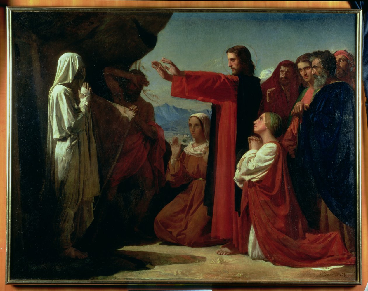 The Raising of Lasarus, 1857 av Leon Joseph Florentin Bonnat