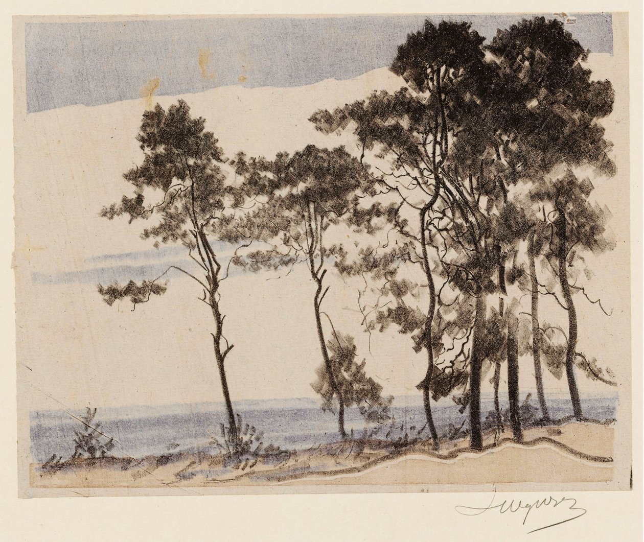 Furutrær No II. av Leon Wyczokowski