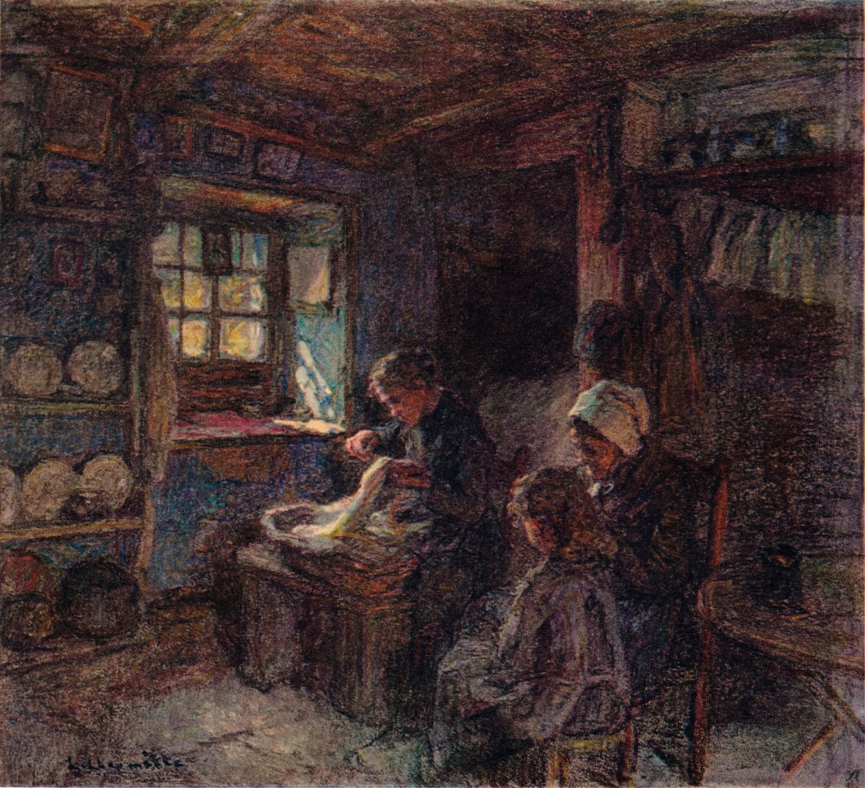 The Lacemakers, c1888 av Leon Augustin Lhermitte