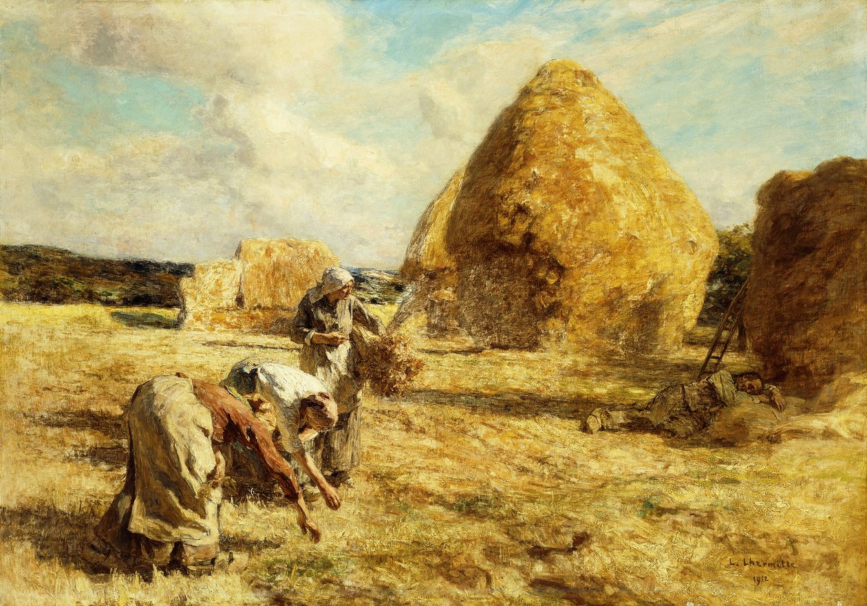 The Gleaners, 1912 av Leon Augustin Lhermitte