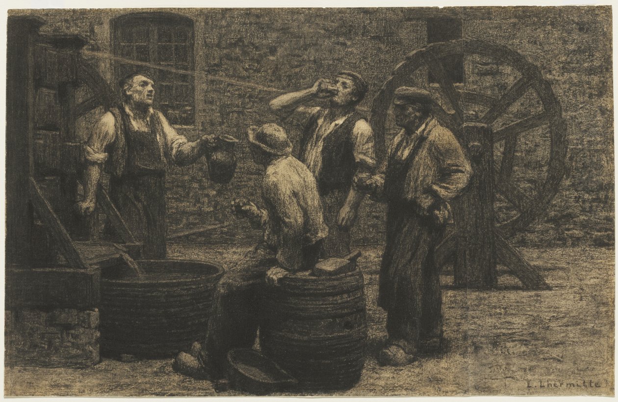 The Wine Press, ca. 1872 av Leon Augustin Lhermitte