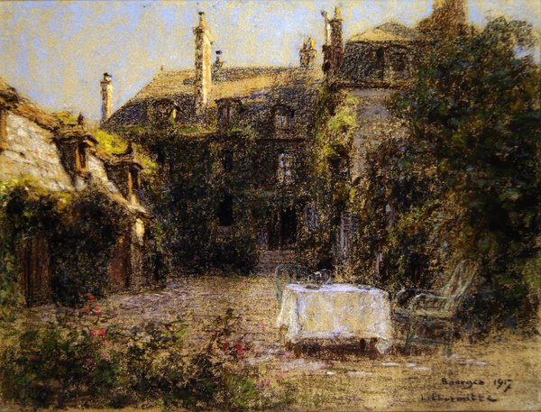 Kunstnerens hage på Bourges (pastell) av Leon Augustin Lhermitte
