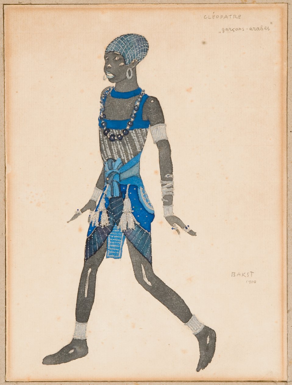 Et kostymedesign for "Cleopatra", 1910 av Leon Bakst