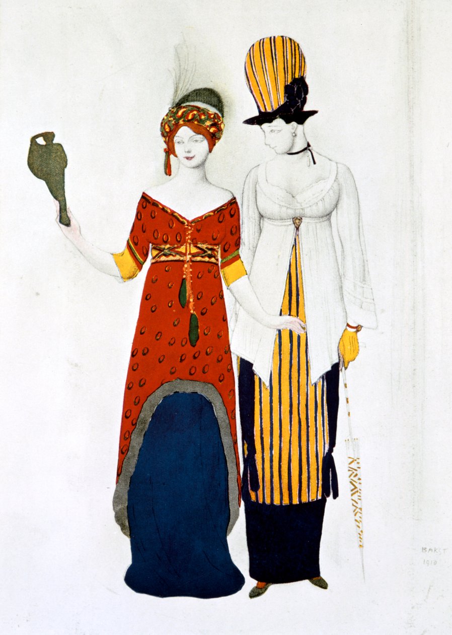 Moderne kostyme, 1910 av Leon Bakst