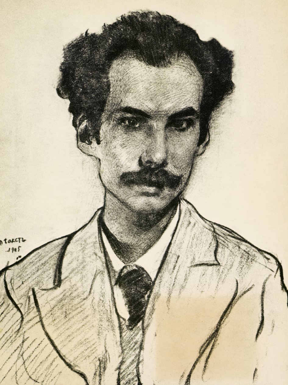 Portrett av Boris Nikolaevich Bugaev av Leon Bakst