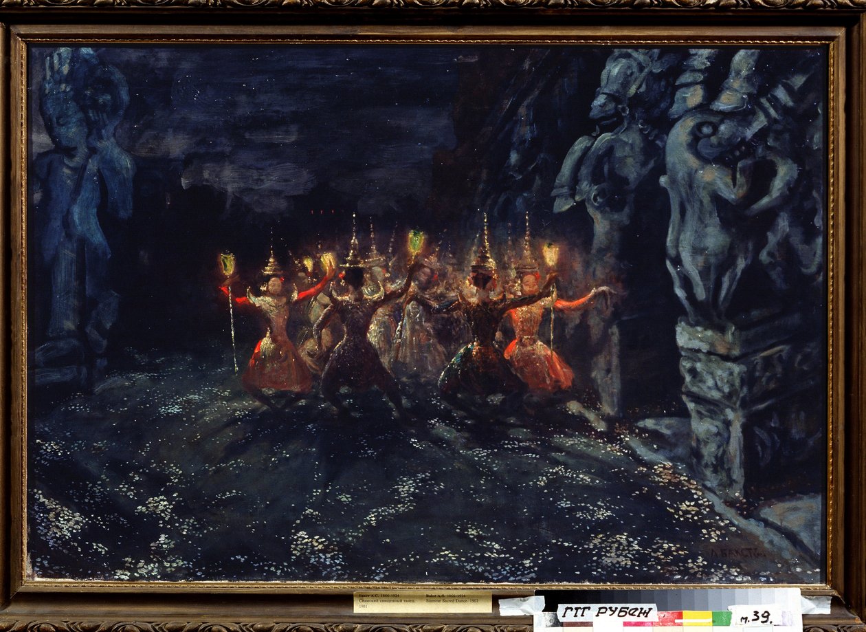 Den siamesiske hellige dansen av Leon Bakst