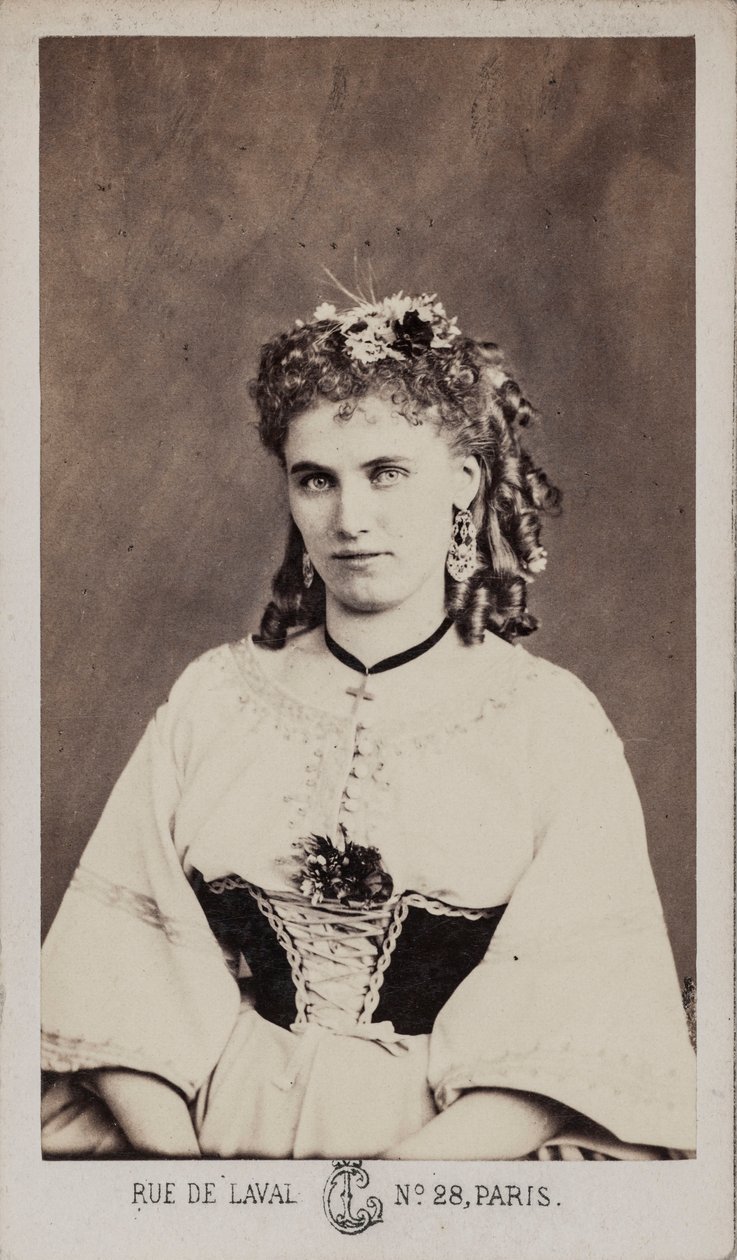 Portrett av Christine Nilsson 1843-1921. av Leon Cremiere