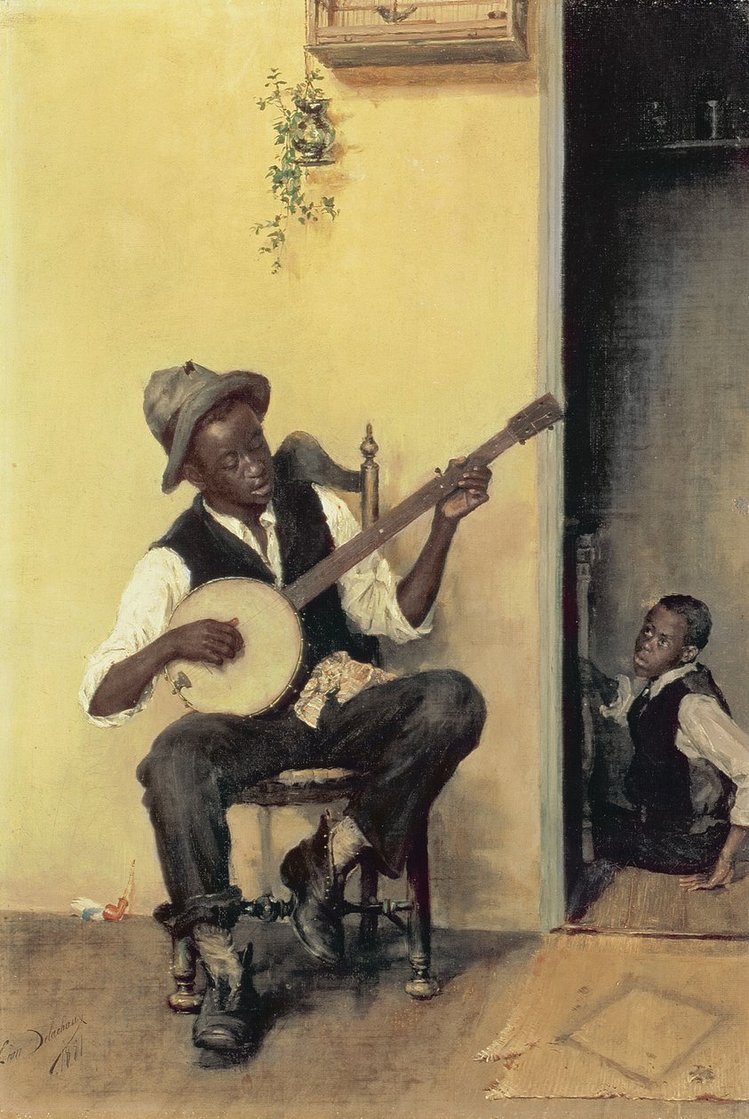 Banjospilleren, 1881 av Leon Delachaux