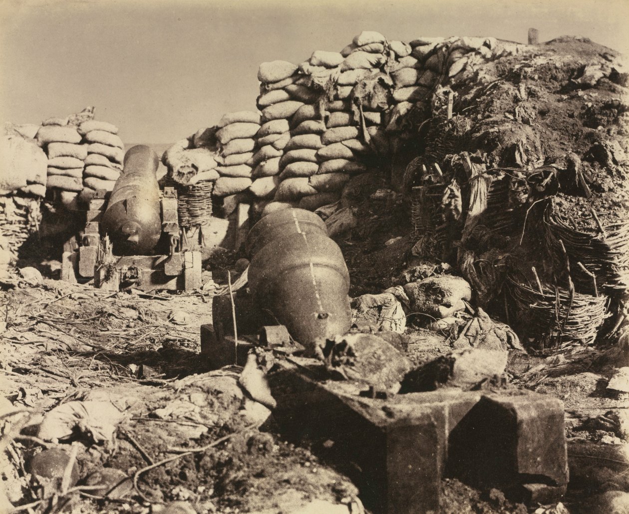 Batteri, Malakoff, 1855. av Leon Eugéne Méhédin