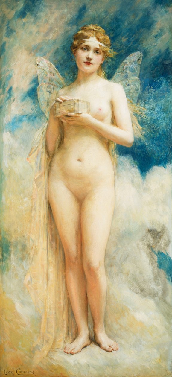 Pandoras eske, av Leon Francois Comerre
