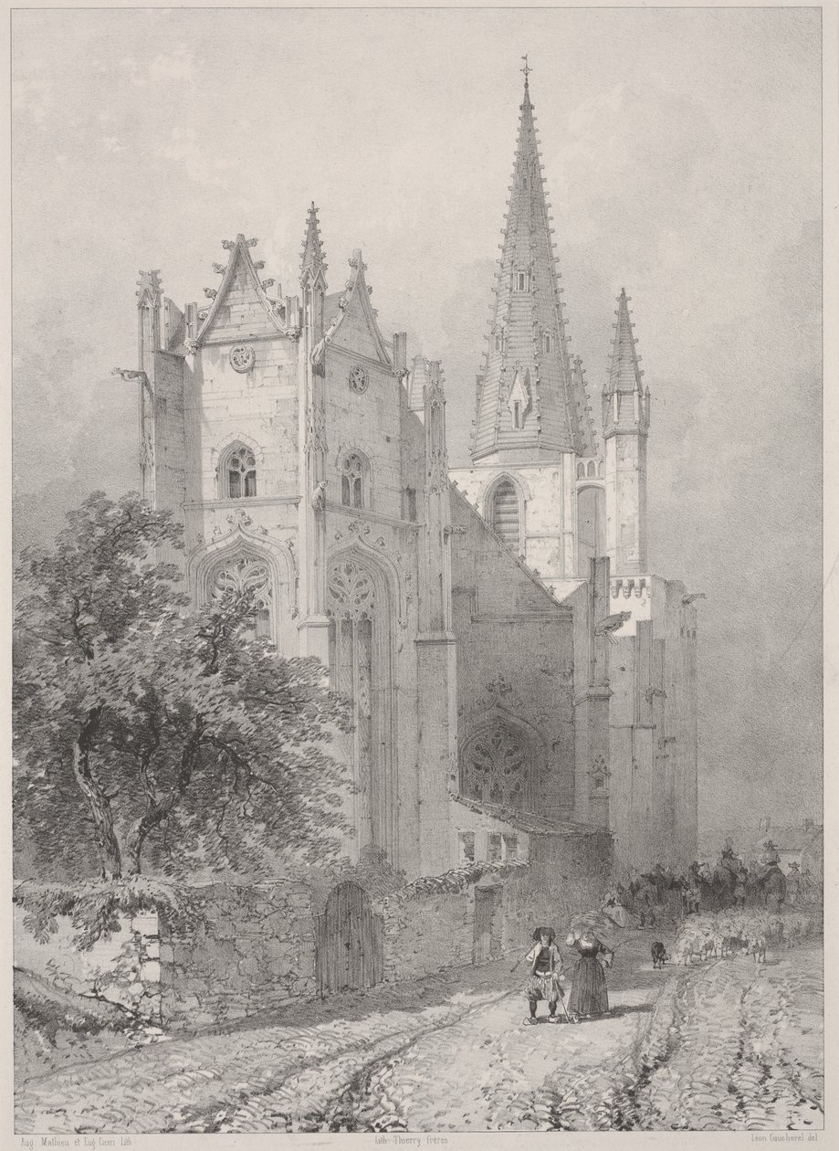 Hennebont kirke, Bretagne av Leon Gaucherel