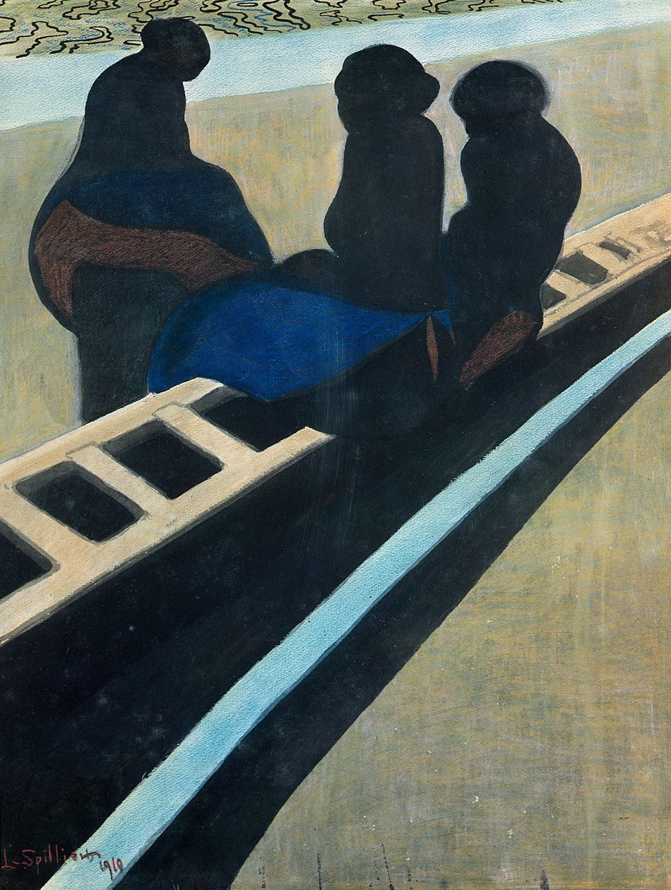 Fiskerkoner på kaia av Leon Spilliaert