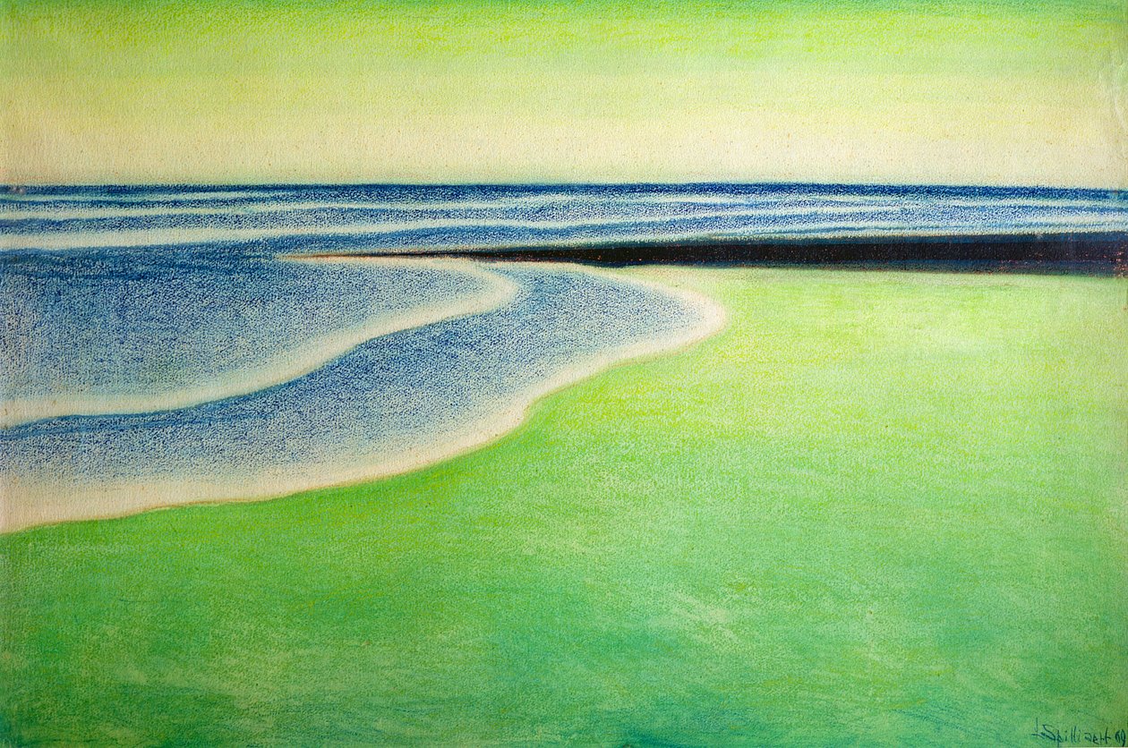Grønt havlandskap av Leon Spilliaert