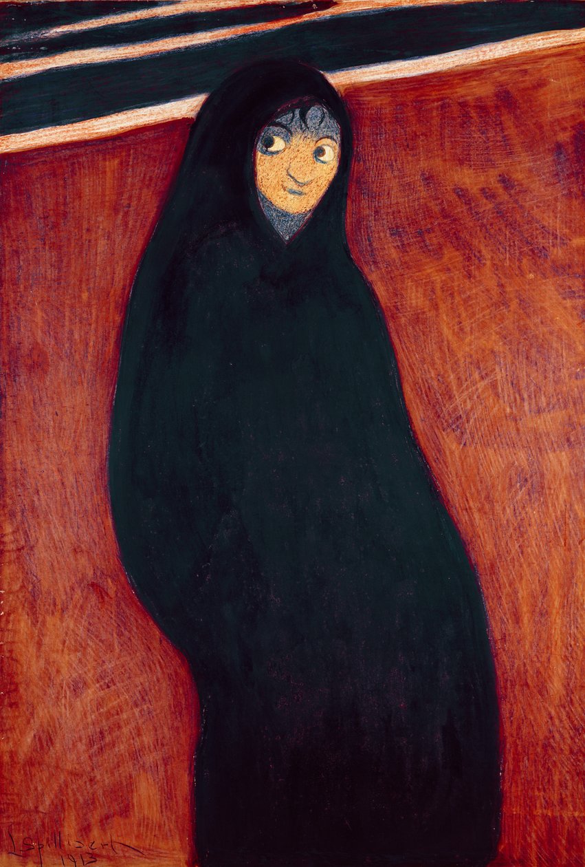 Figur med hette av Leon Spilliaert