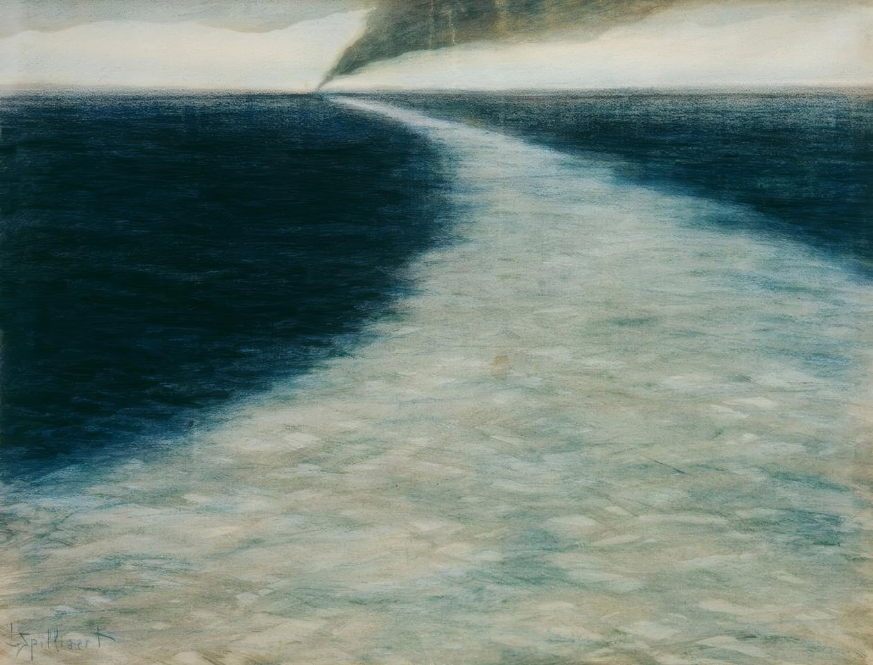 Marine med kjølvann av Leon Spilliaert