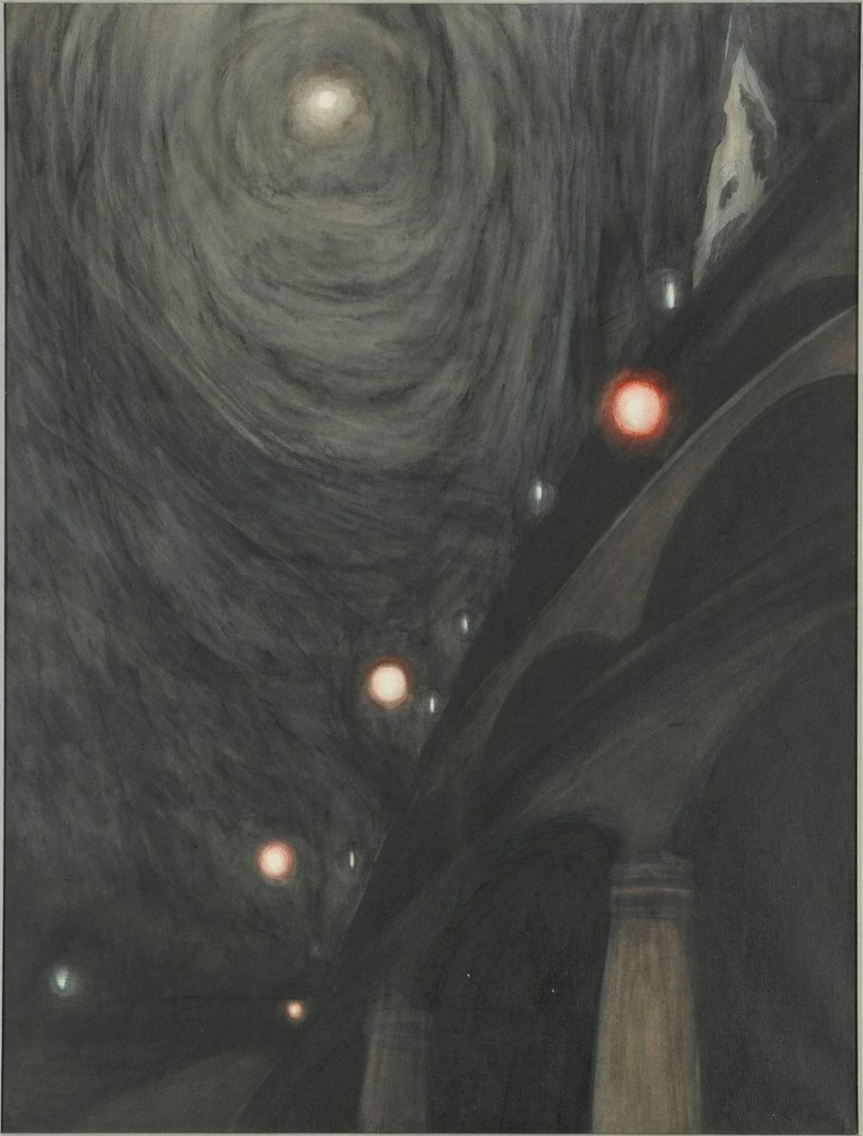 Måneskinn og lys, ca. 1909. av Leon Spilliaert