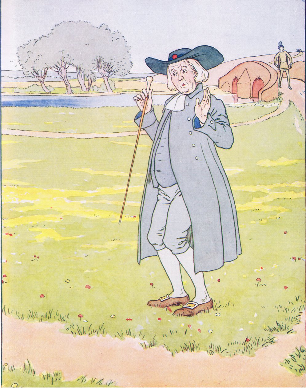 Midt på jordet møtte de presten av Leonard Leslie Brooke
