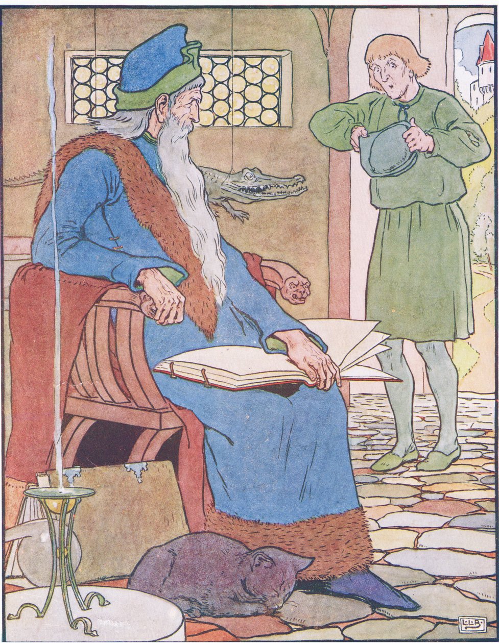 Plogmannen møter Merlin av Leonard Leslie Brooke