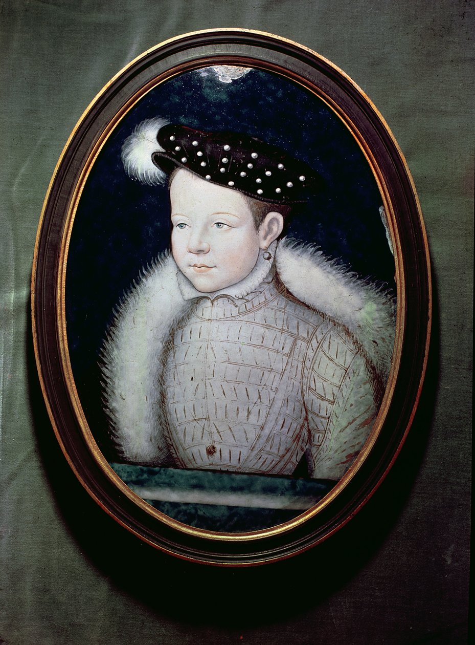 Portrett av Frans II (1544-60) som Dauphin av Frankrike, ca. 1560 (olje på emalje) av Leonard Limosin